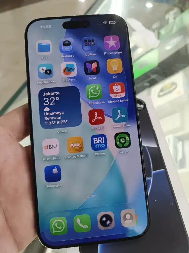 iPhone 16 Pro Max 256gb iBox Fulset mulus no minus garansi Juni 2026