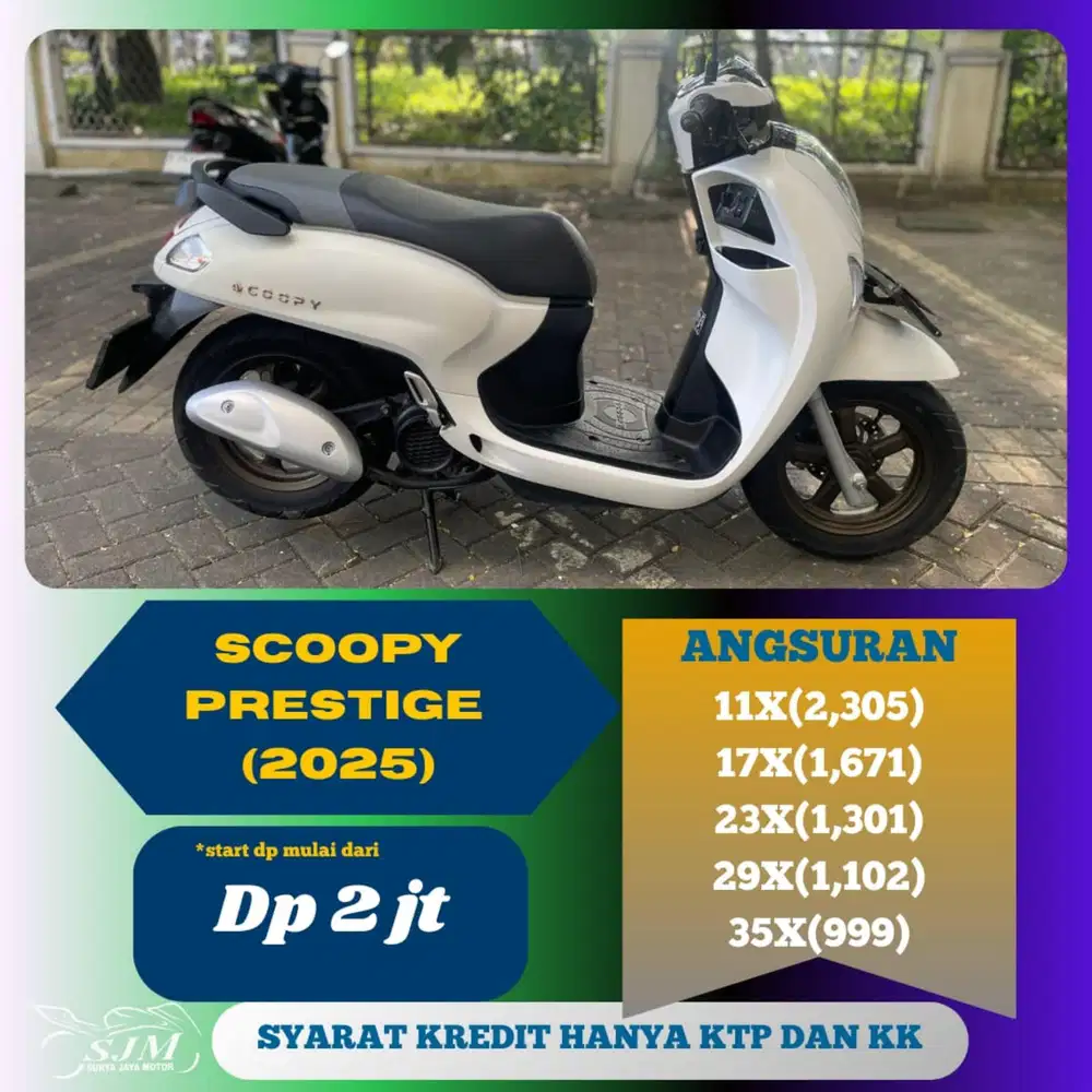 HOMDA SCOOPY PRESTIGE 2025 CASH & KREDIT