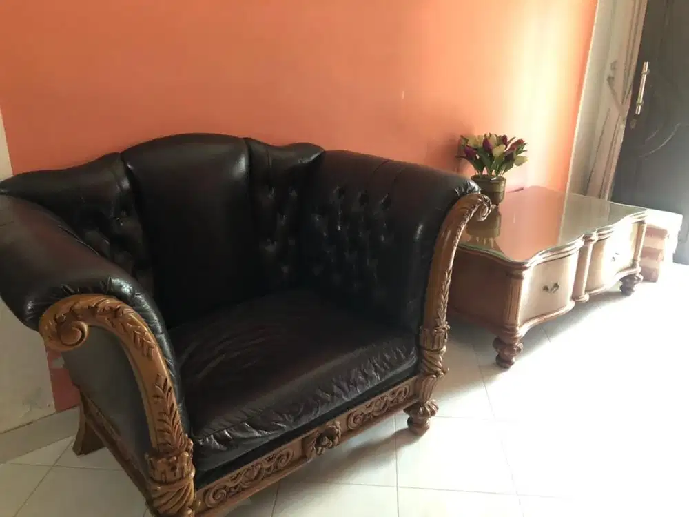 Sofa jati asli (1 set)