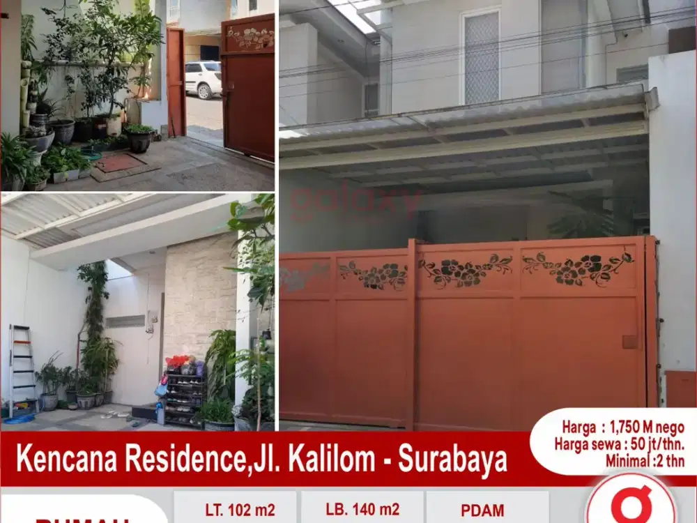 Rumah Di Perum Kencana Residence Surabaya
