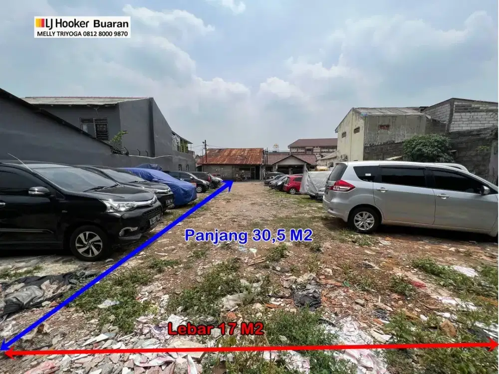 Dijual Tanah Luas dan Kosong Buaran 2 Klender Jakarta Timur