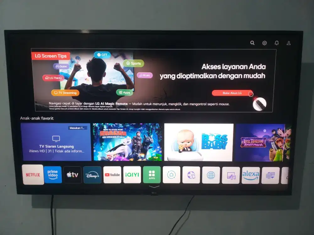 Smart tv LG 50 inch 4k UHD android digital