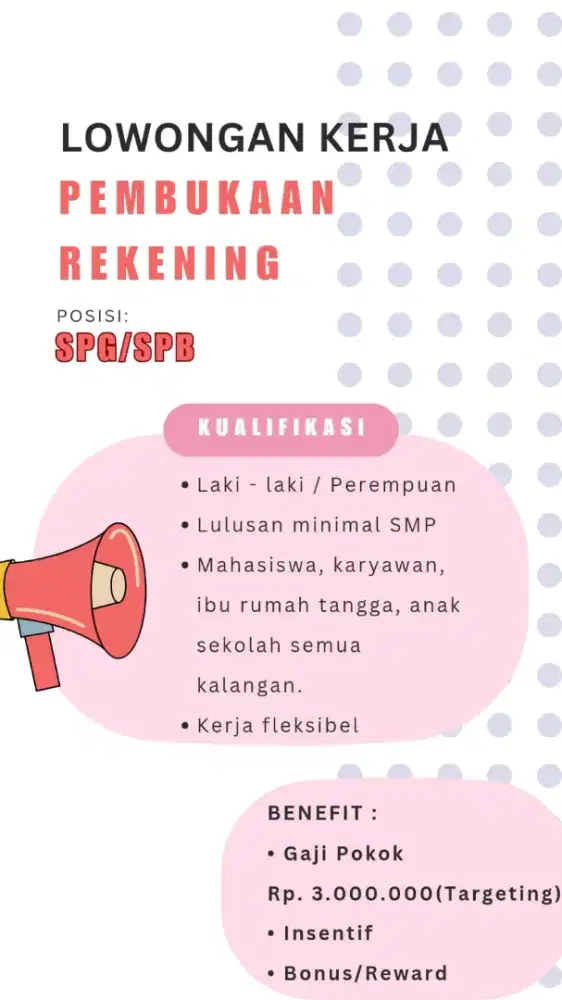 Dibutuhkan pekerjaan Freelance