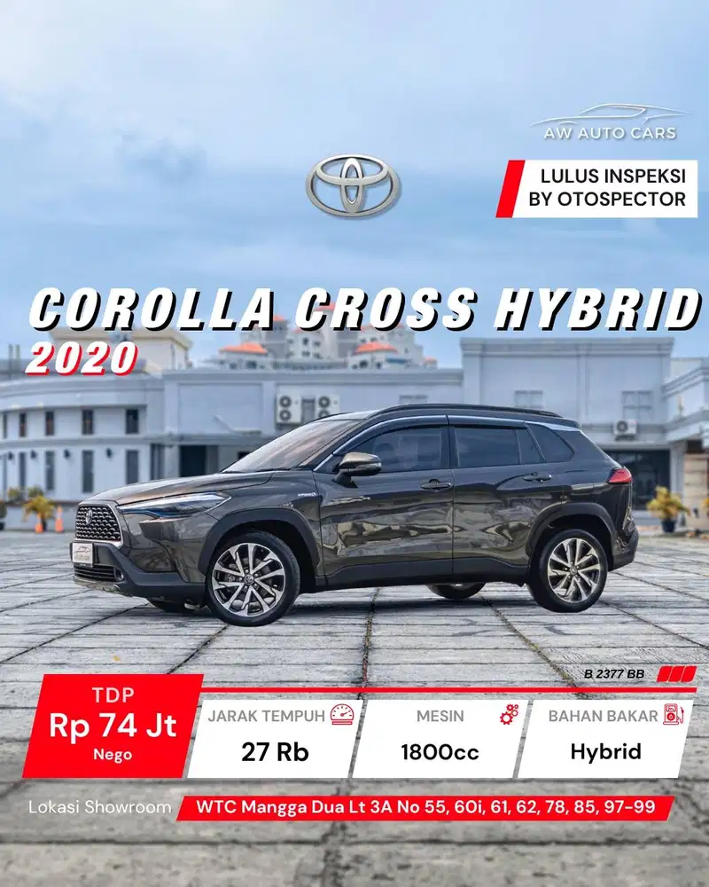 [KM 27 RB] Toyota Corolla Cross Hybrid 2020 non GR 2021 2022