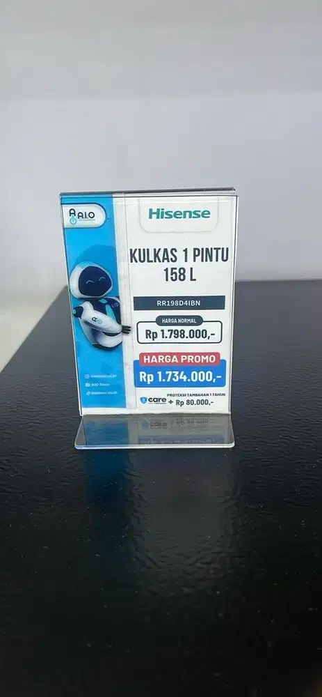 Kulkas hisensi 1 pintu 158 L X kredivo cuman 150rb aja