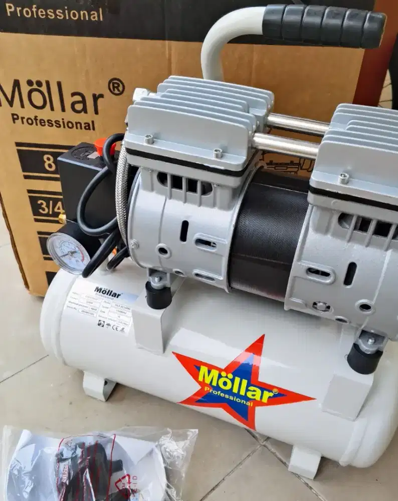 Kompresor oiless 075 8 liter suara silent