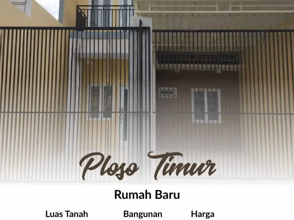 Rumah Ploso Timur, New, Siap Huni