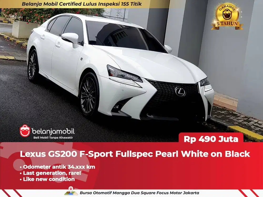 [ GARANSI 5TH ] Lexus GS200 GS 200 F-Sport F Sport Fullspec 2017 2018