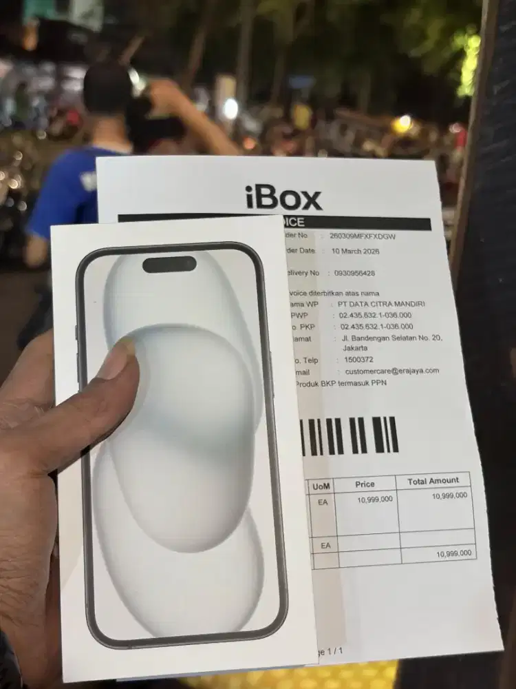 iPhone 15 Black 128GB Baru