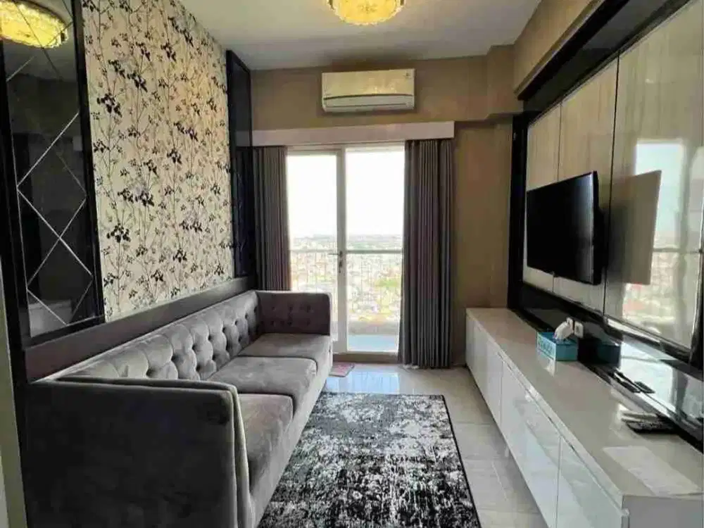 PUNCAK DHARMAHUSADA LUAS 56 m2 ‼️ Apartemen 2 BR Full Furnished dekat Unair C