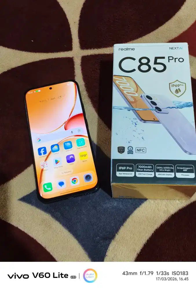 Realme c85 pro 8/256Gb garansi panjang