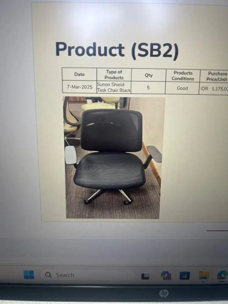 Sunon shield task Chair Black