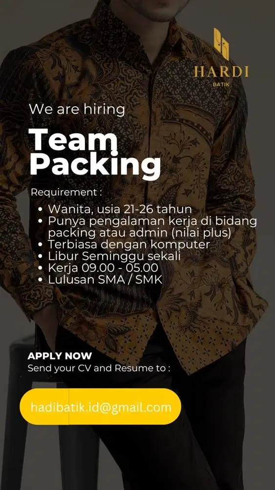 DIBUKA LOWONGAN KERJA