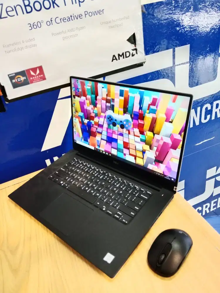 DIJUAL SLIM LAPTOP DESAINS GRAFIS DELL PRECISION 5510 CORE i7 RAM 8GB