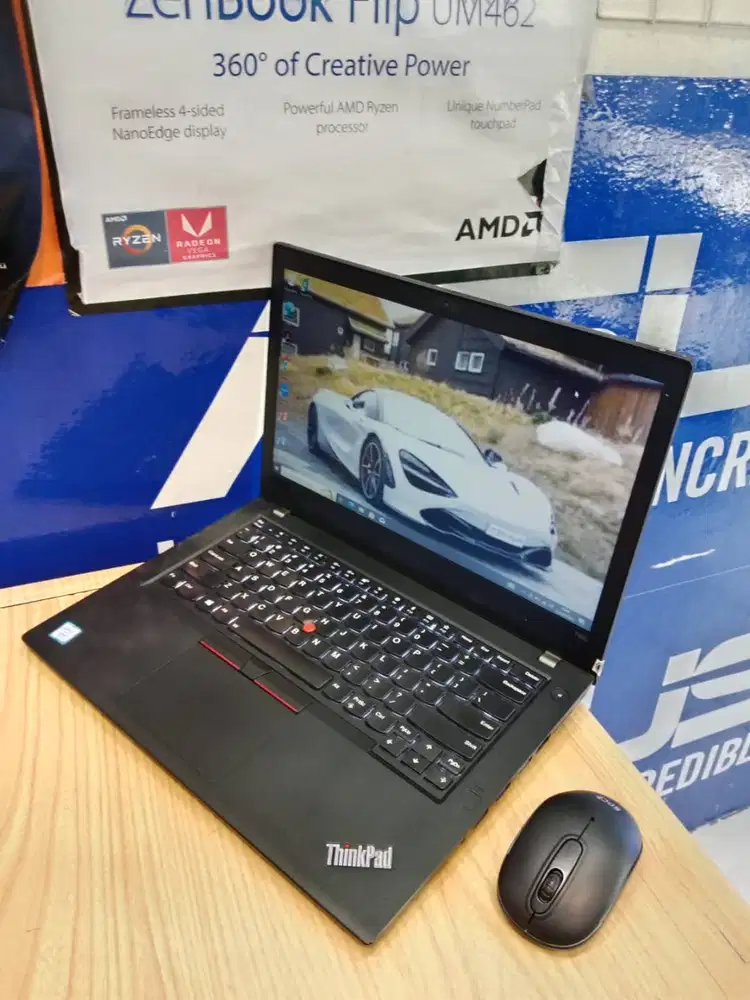 DIJUAL LAPTOP ORANG KANTORAN TANGGUH LENOVO THINKPAD T480 CORE i7 GEN