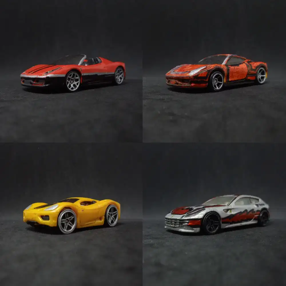Hot Wheels Ferrari 4 pcs