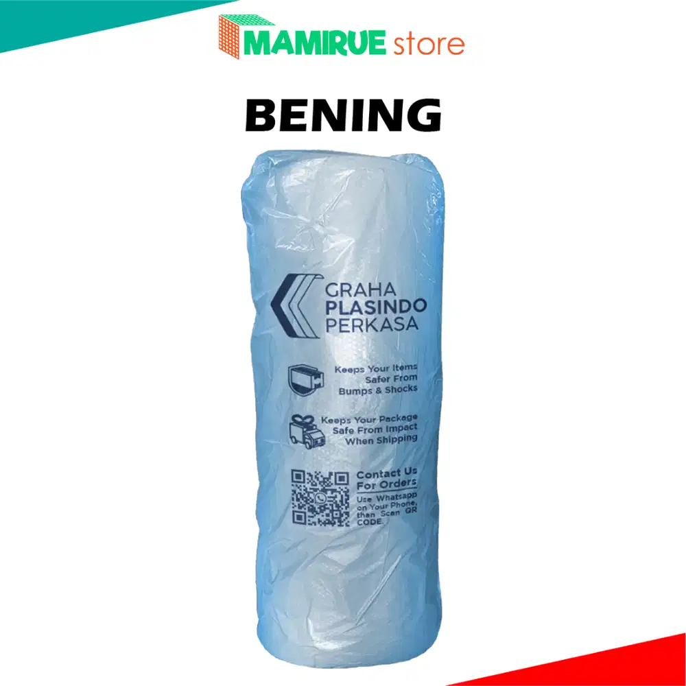 Bubble Wrap Hitam dan Bening Tebal Premium 2.5 KG | 125cm - 30cm x 50m