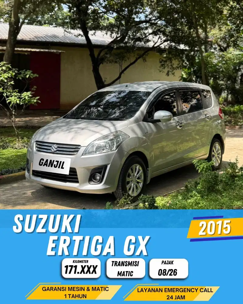 SUZUKI ERTIGA GX 2015 AT MATIC / GANJIL