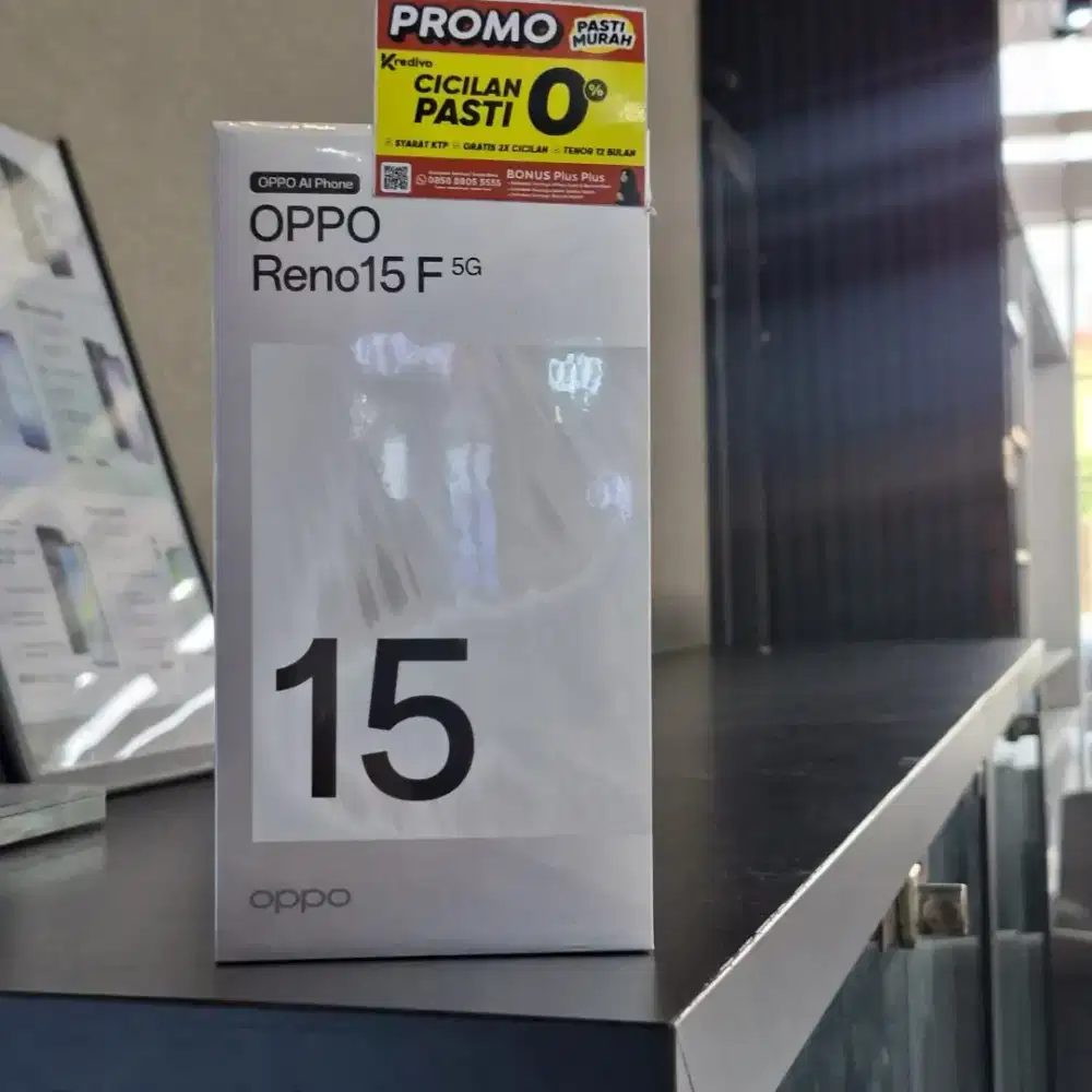 OPPO RENO 15 F 5G 8/256 KREDIT TANPA JAMINAN DP 0%