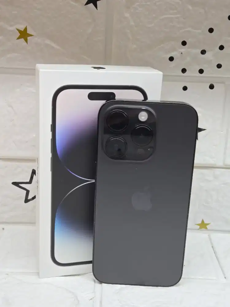 Iphone 14 pro 256gb black second resmi