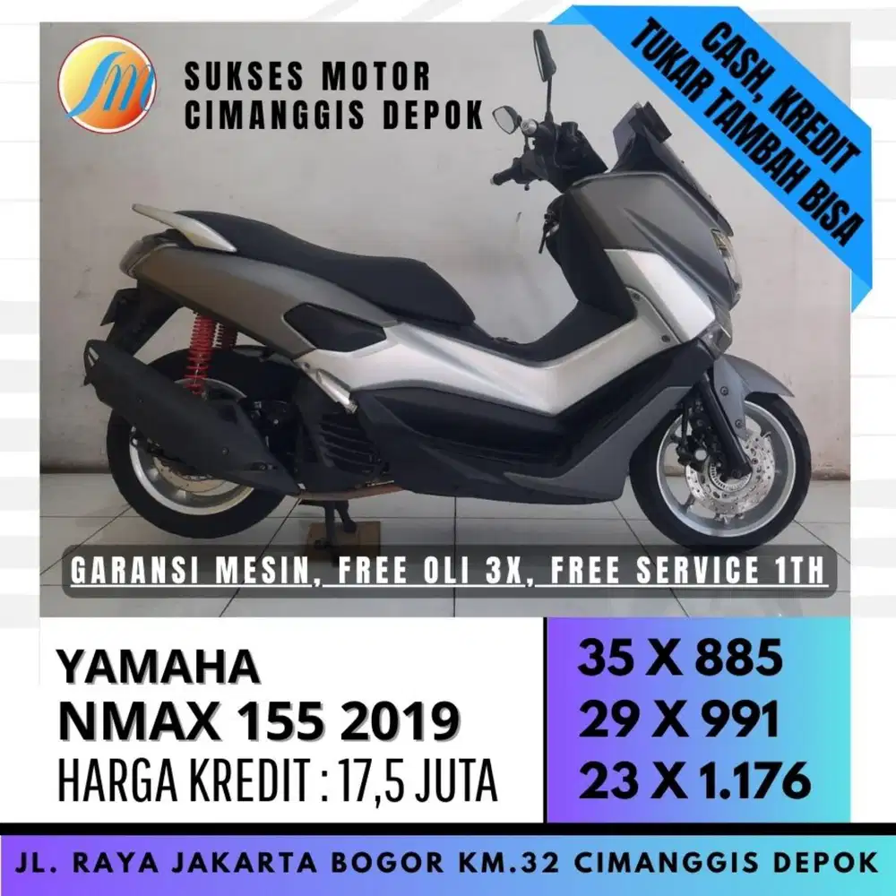 NMAX OLD 155 2016 TERMURAH DP 600 CASHBACK UPTO700 BERGARANSI MESIN