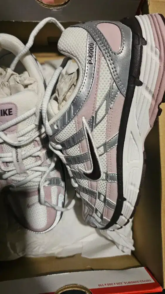 sepatu P-6000 White Burgundy Crush Pink