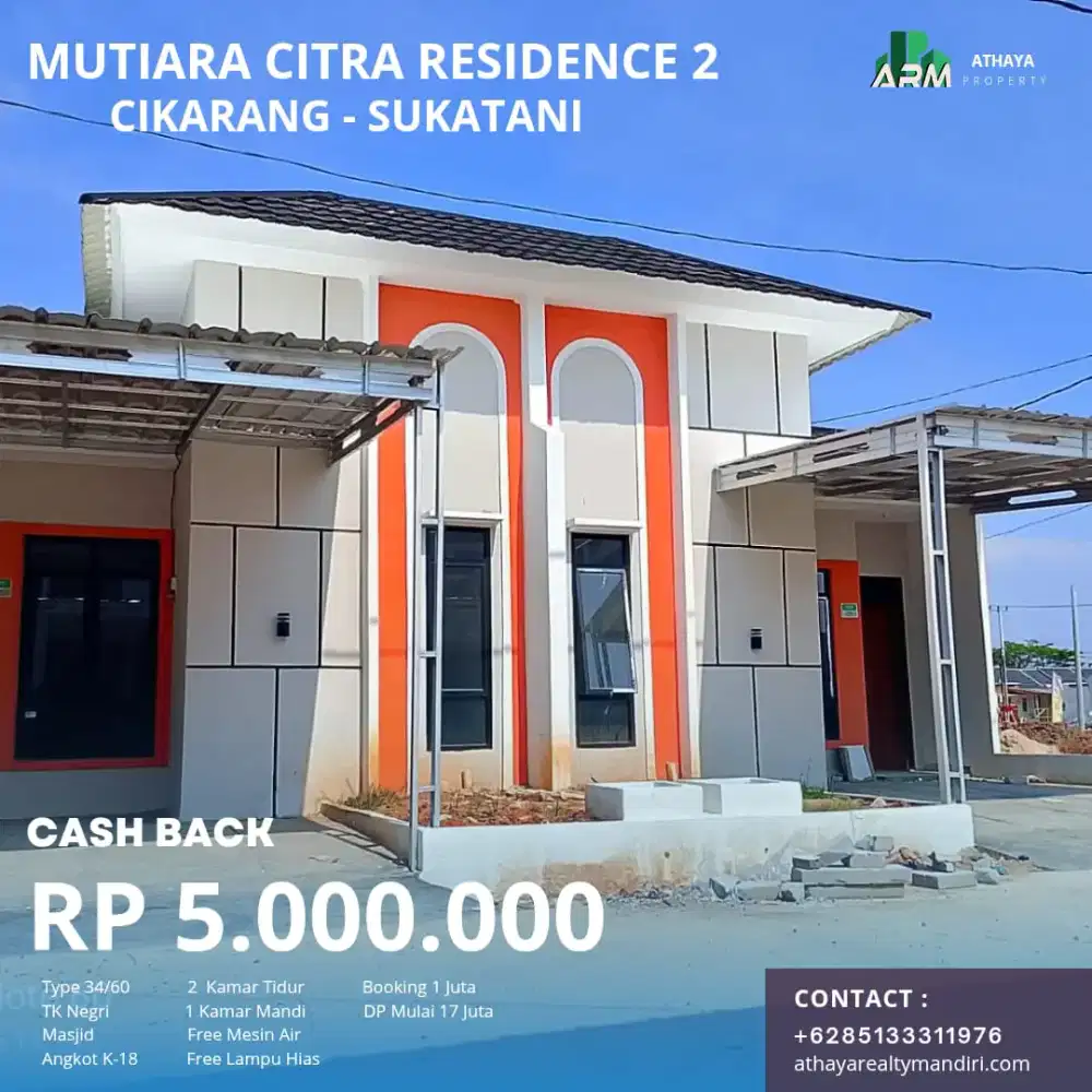 Rumah Subsidi Bekasi Tanpa Renovasi