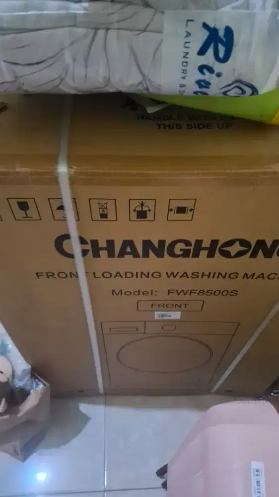 Mesin cuci changhong tipe FWF8500S baru gress segel dus