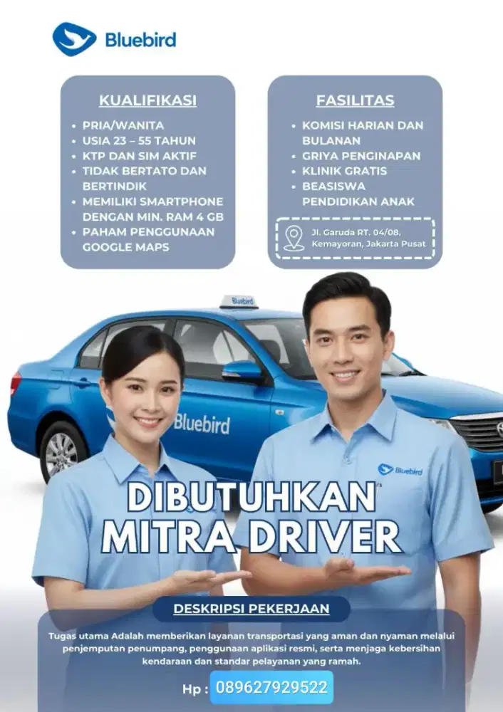 LOKER PENGEMUDI JAKARTA RAYA
