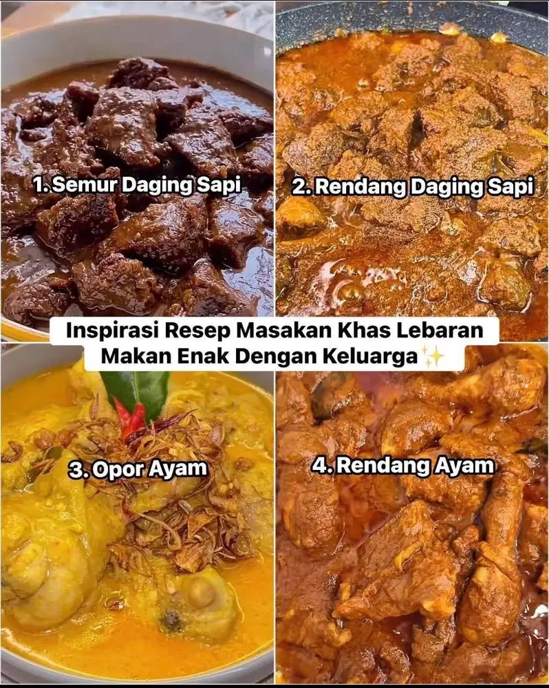 Sedia peyek dan makanan khas lebaran