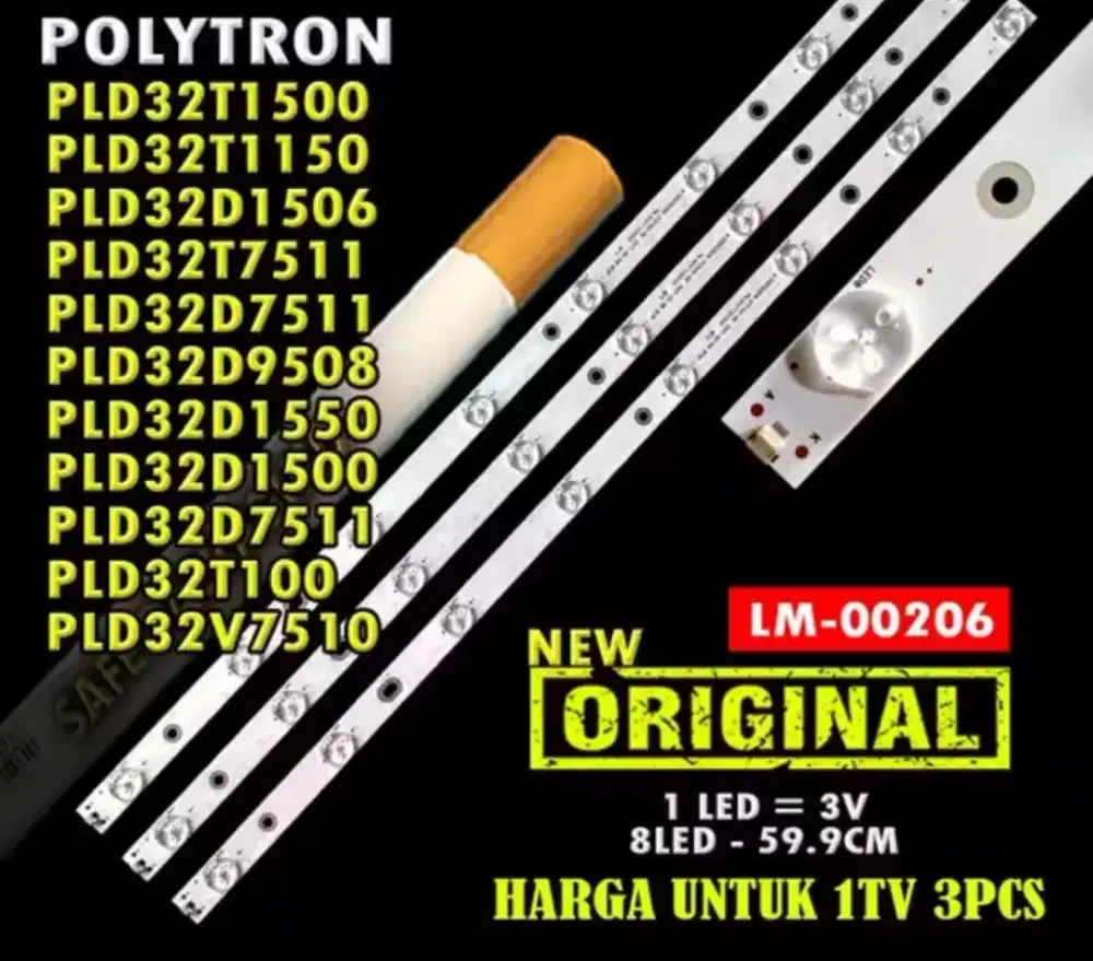Backligt LED TV polytron 32 tidak jadi pakai (Baru)