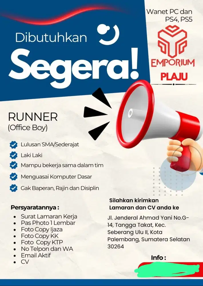 lowongan pekerjaan emporium supernova