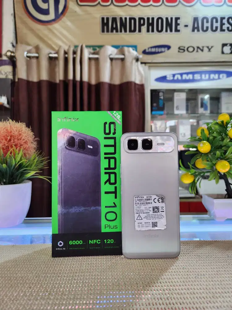 Infinix Smart 10 Plus Ram 8+8Gb/128Gb Fullset Mulus Ori 100% Bergarans