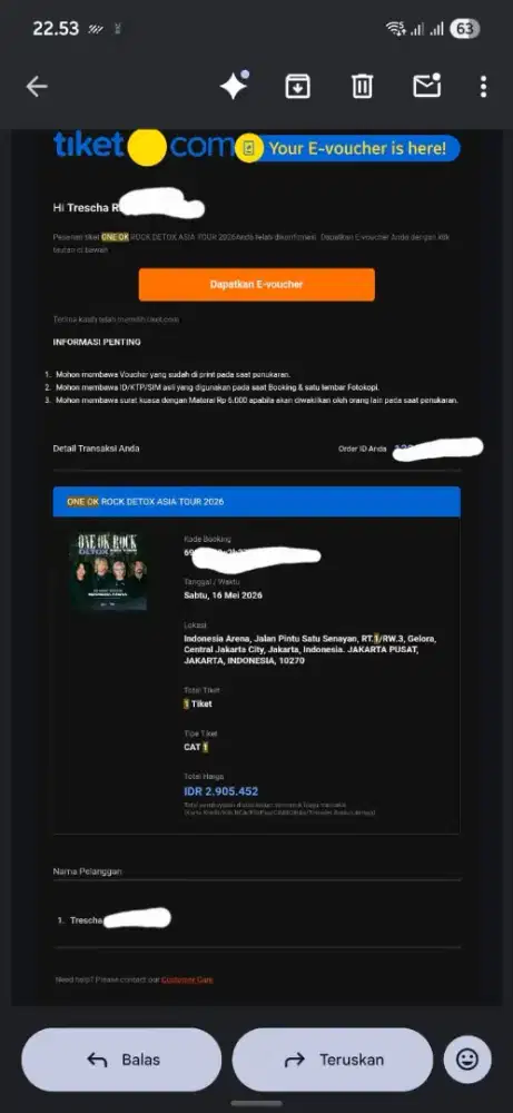 Tiket One ok rock detox tour 2026