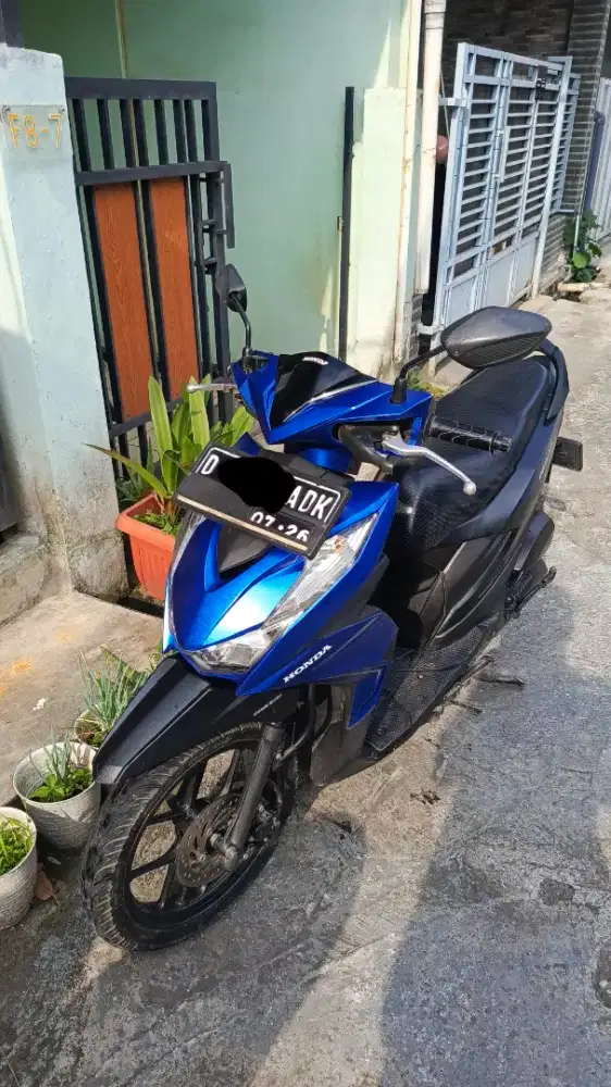HONDA BEAT DELUXE HITAM BIRU DOFF