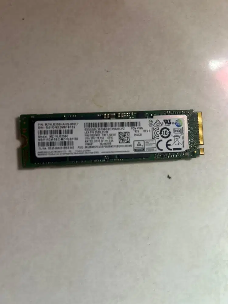 SSD NVME PCLE 256 GB
