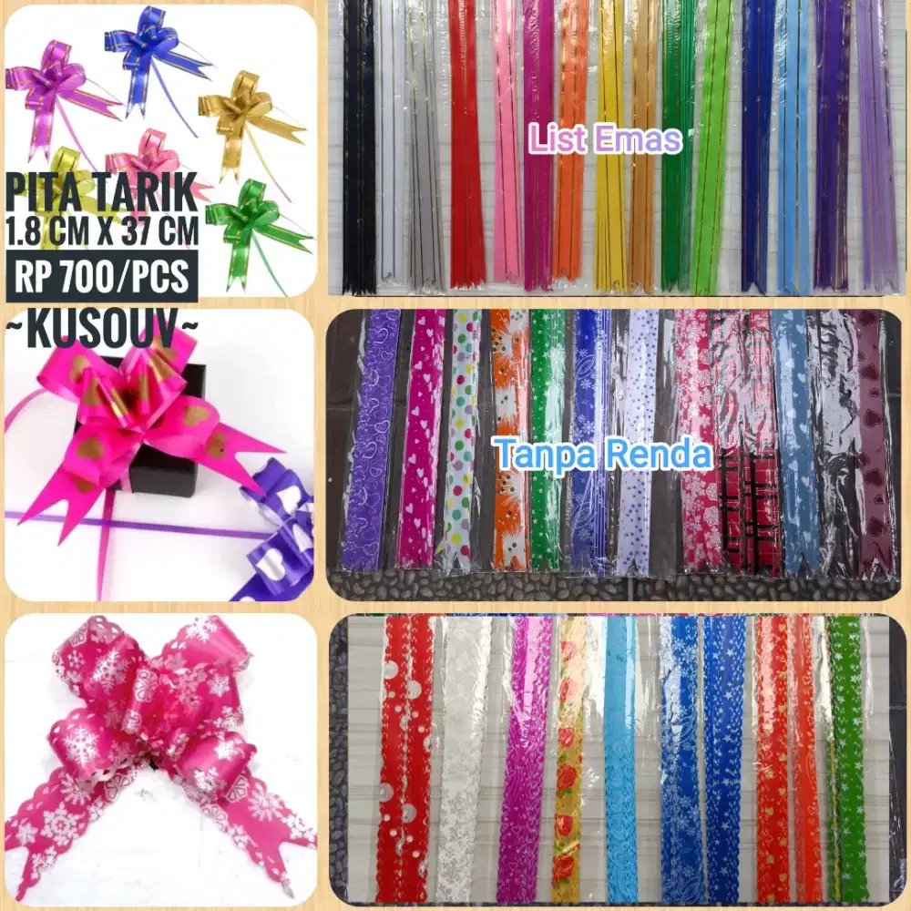 Pita Tarik/Pita Serut/Pita Dekorasi