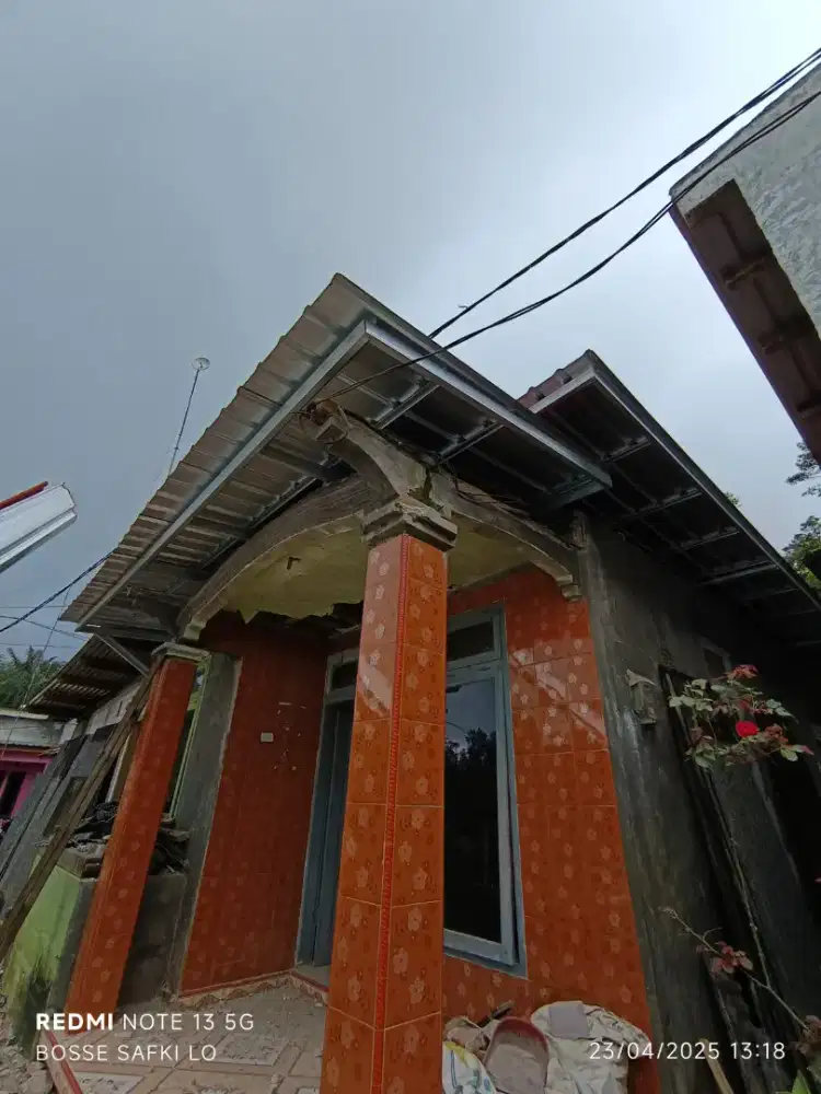 Kanopi atap baja ringan atap galvalum pasir