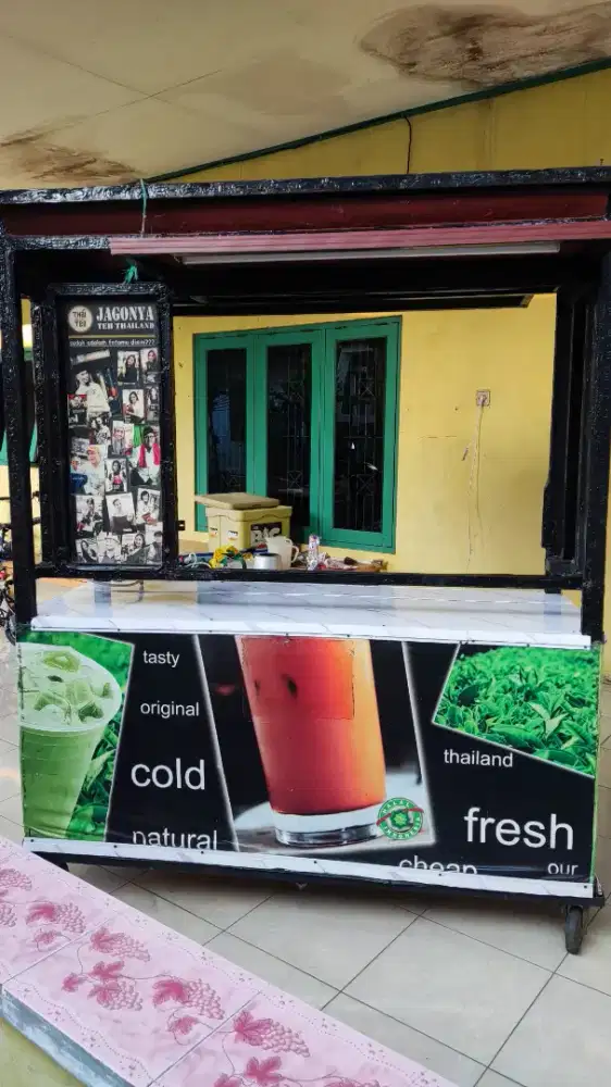 Gerobak Murah Multifungsi – Thai Tea & Jualan Lain