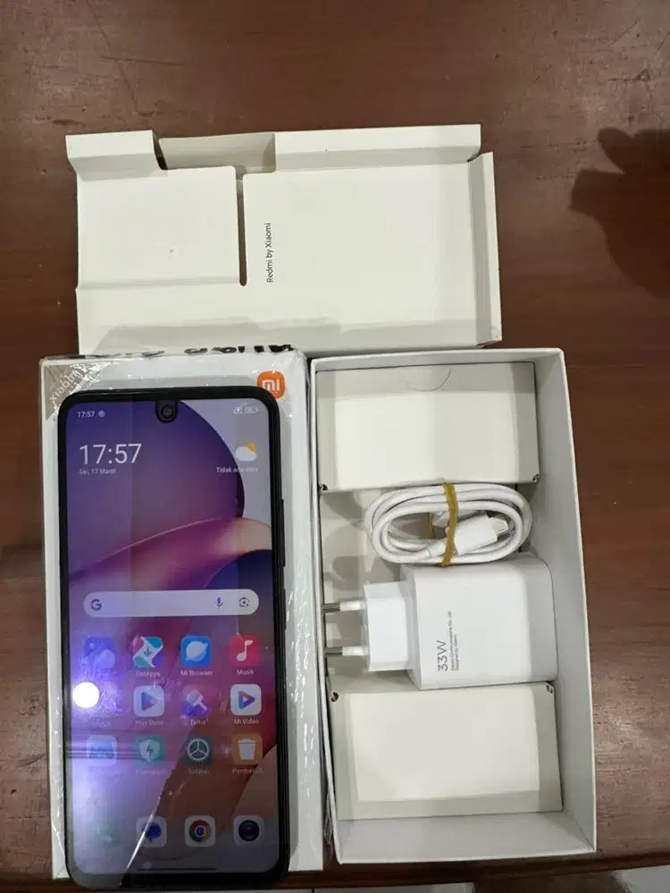 Xiaomi redmi 12 ram 8/128GB. Hitam, fullset