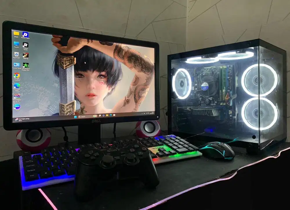 komputer pc gaming dan editing fullset