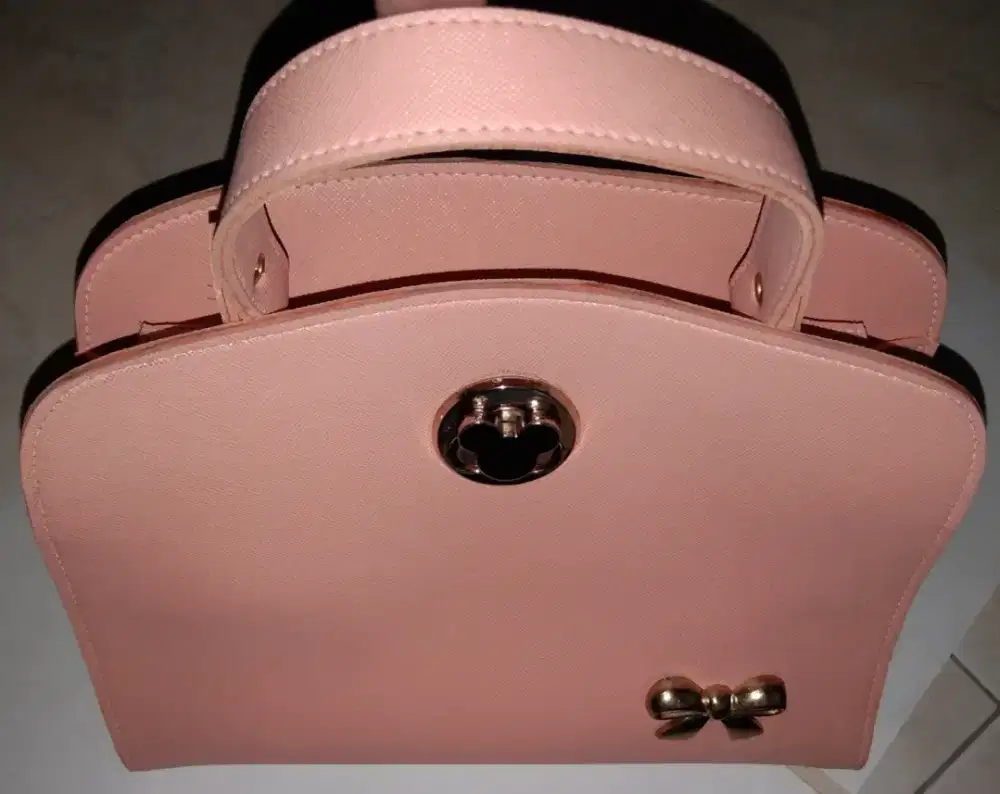 Tas mickey mos warna peach