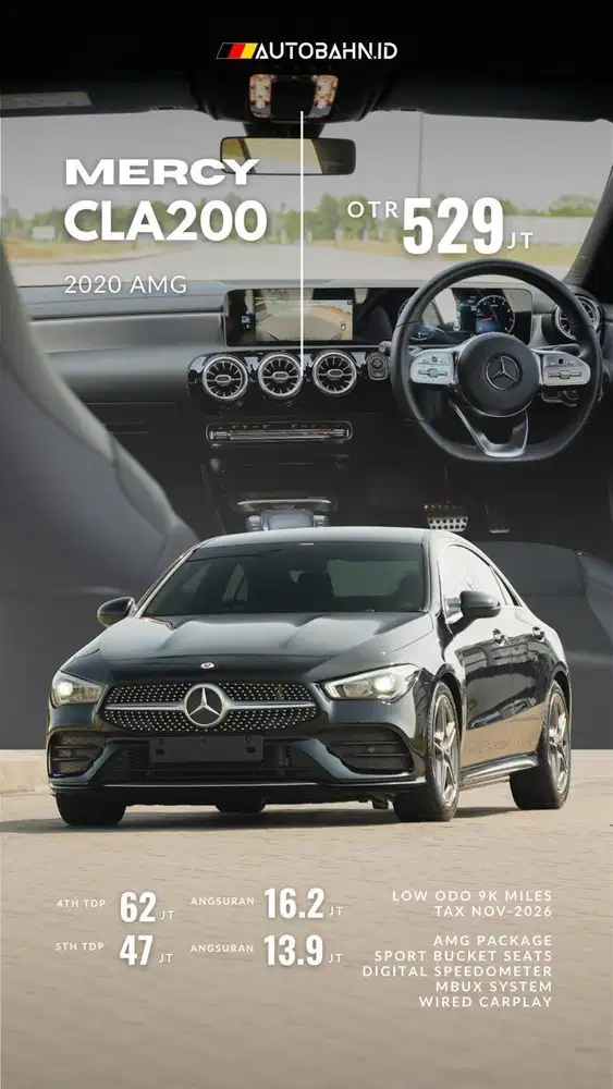 Collector's Item! Mercedes Benz CLA200 AMG 2020 Black Warranty