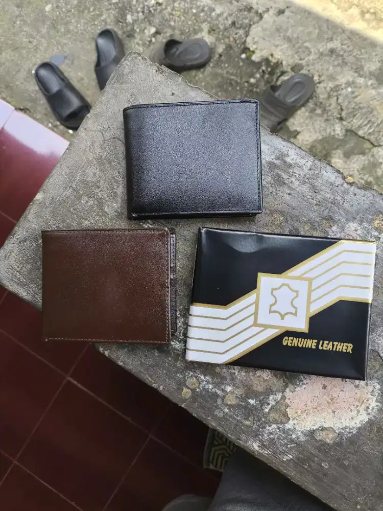 Dompet Pria Kulit Sapi Asli Tes Bakar Murah