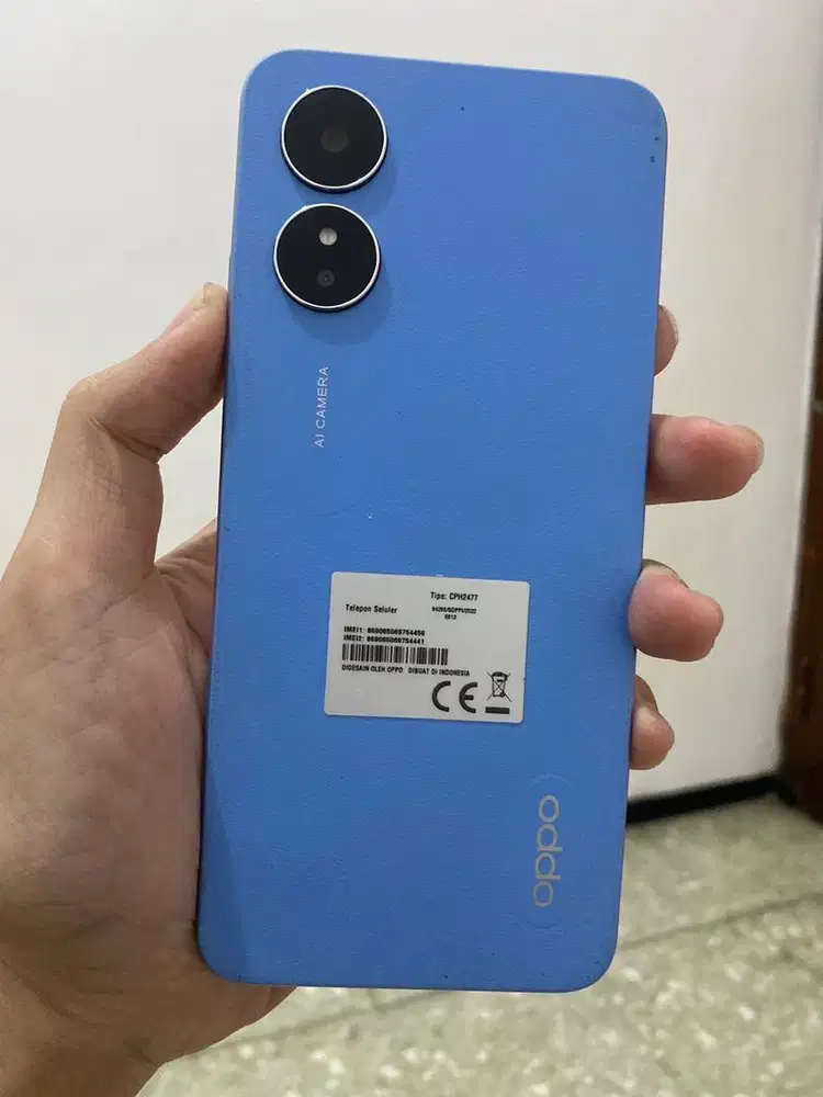 Dijual hp oppo a17 4/64gb kondisi mulus