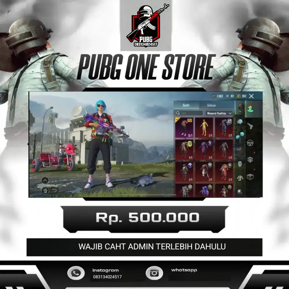JUAL AKUN PUBG 500K
