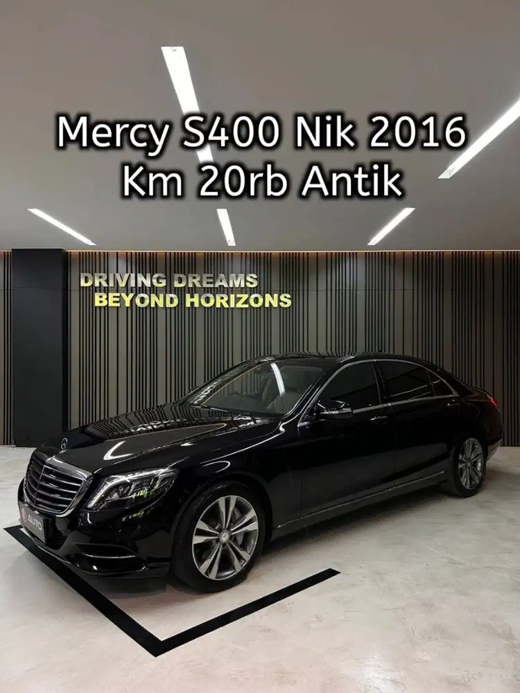 Mercedes Benz S400 S400L AT 2017 Hitam Mercy Km20rb B1FRL Nik 2016
