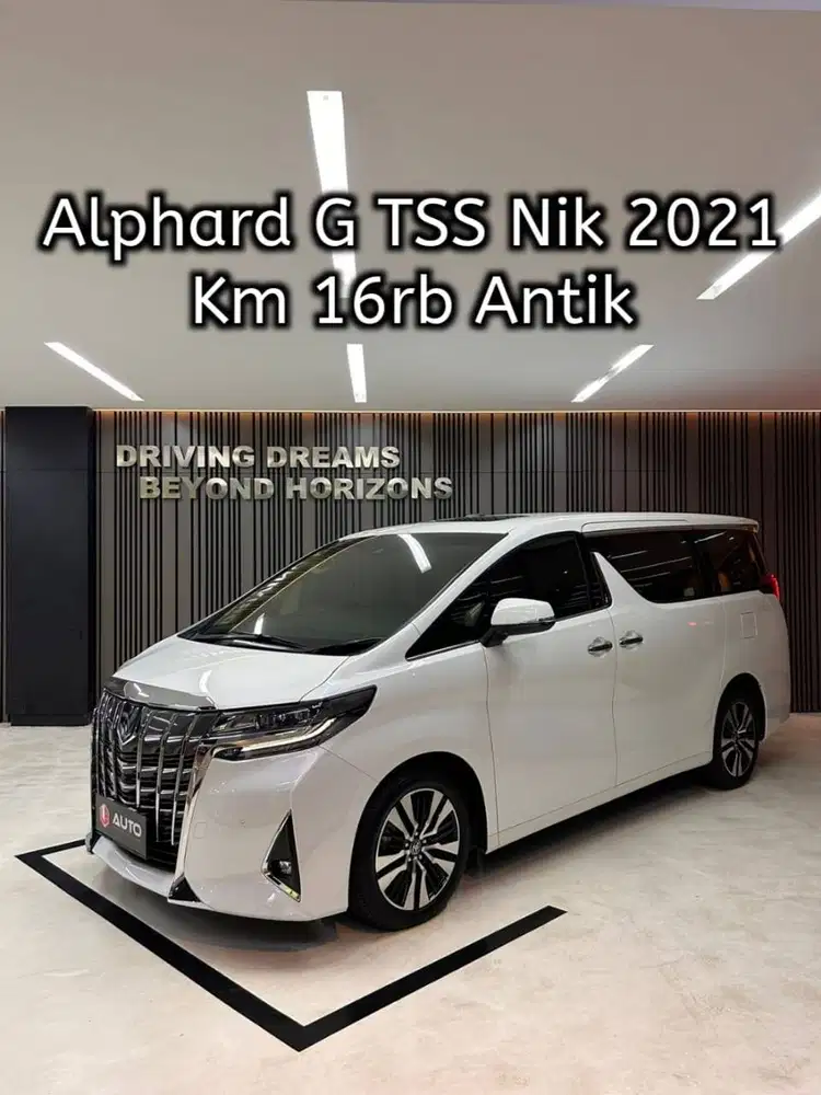 Toyota Alphard 2.5 G TSS ATPM 2021 Putih Km16rb B2177RFP
