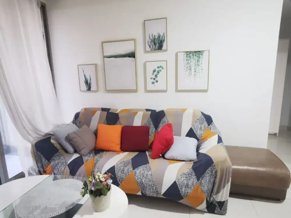 Disewa Apartemen Gold Coast pik 3BR, 81m2, Full Furnished, Sea View