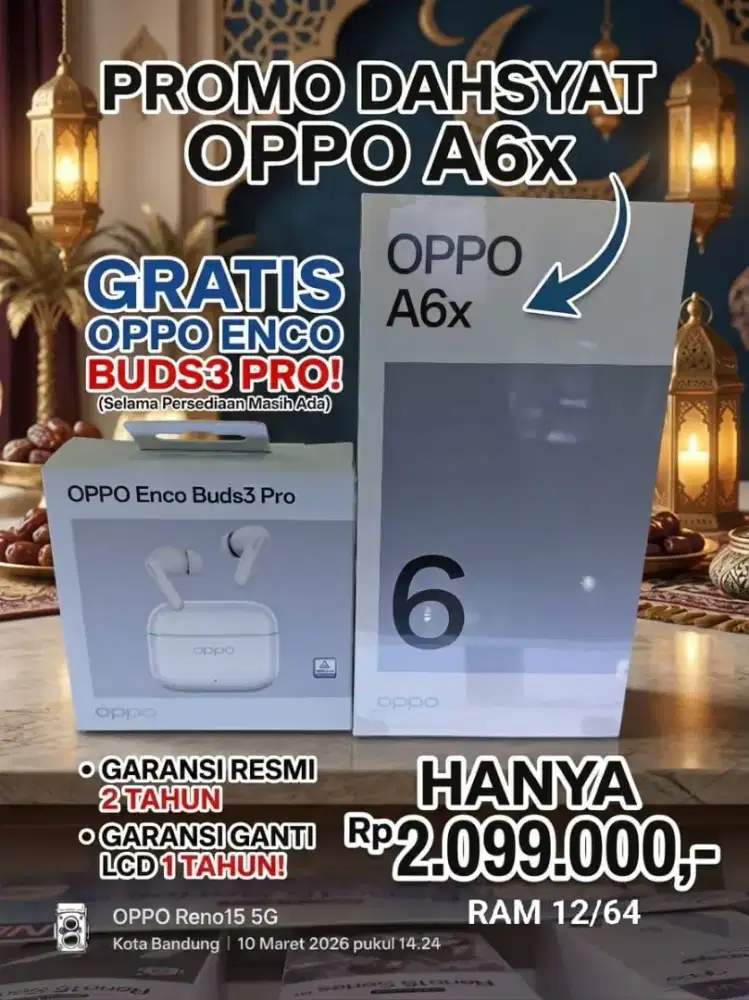 Oppo A6X Ram 12/64 Baru